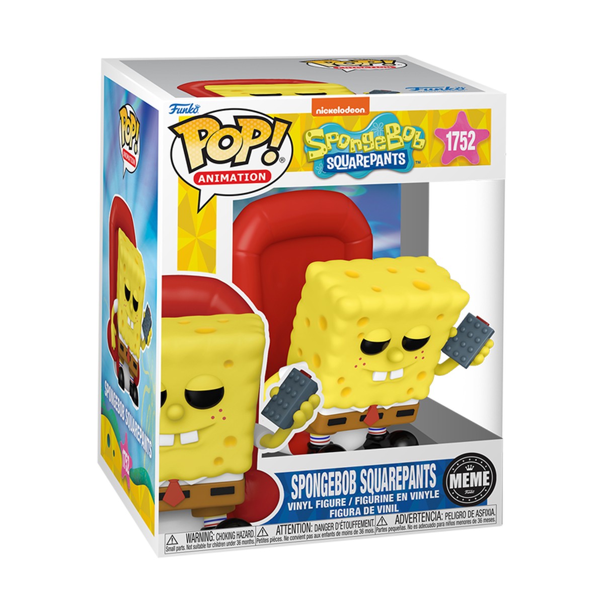 1245грн+15% дисконт Арт. 81071 Ігрова фігурка Funko POP! серії Губка Боб - Мем (Ight Imma Head Out)