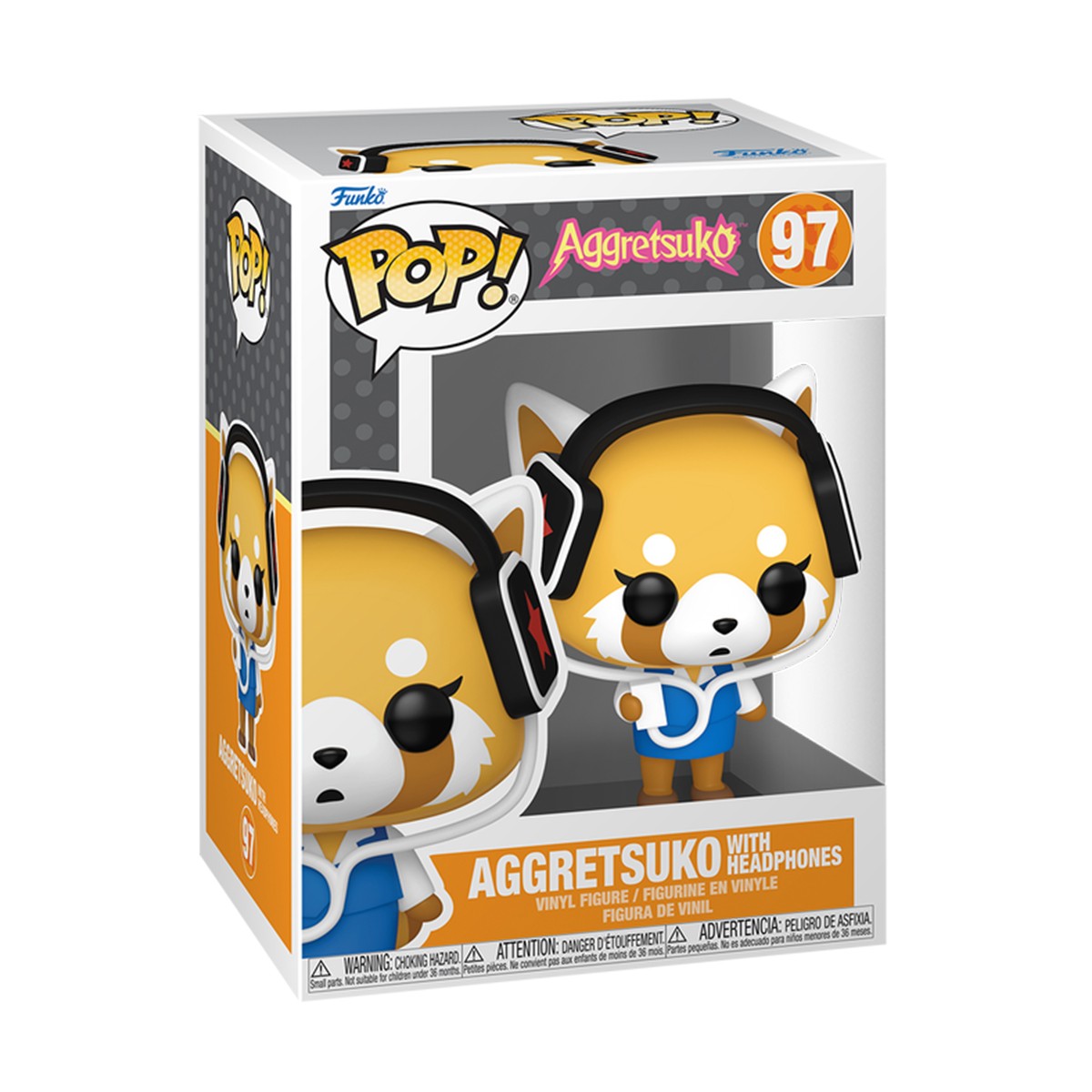 845грн+10%дисконт Арт. 80392 Ігрова фігурка Funko POP! серії Sanrio - Агресивна Рецуко в навушниках
