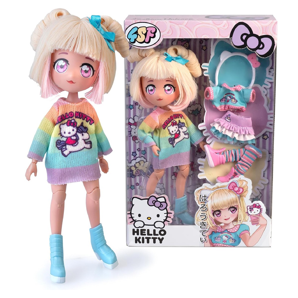 1295грн+10% дисконт Арт.HKTF2000Ігровий набір 4SF Manga Dolls серії Hello Kitty – Стильна Цукерочка-єдиноріг