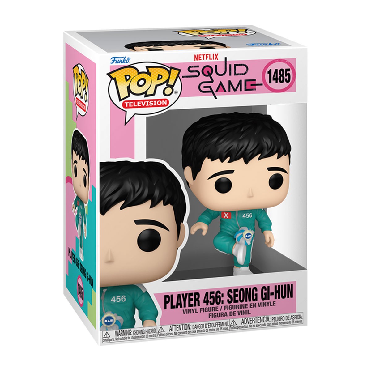 895грн +15% дисконт Арт.79734 Ігрова фігурка Funko POP! серії Гра в кальмара S2 - Гі Хун 456