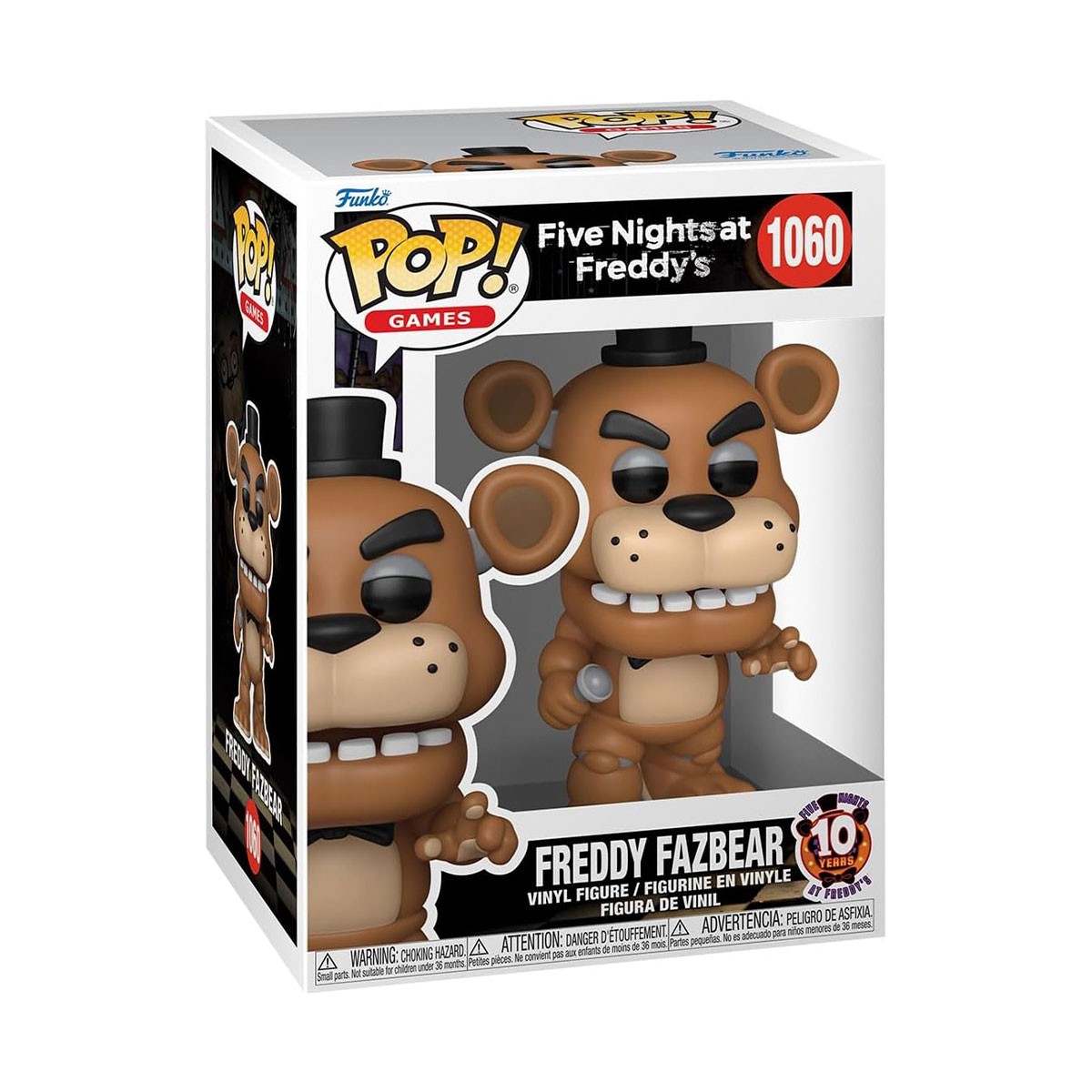 845грн+15% дисконт Арт.87116 Ігрова фігурка Funko POP! серії 5 ночей у Фредді: 10 років - Фредді