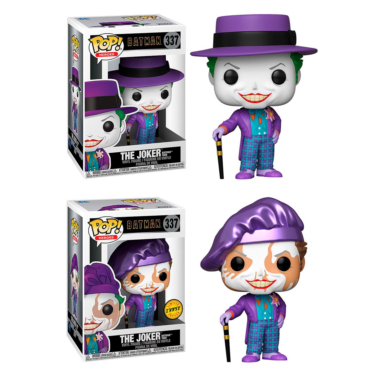 845грн+15% дисконт Арт.47709 Ігрова фігурка Funko POP! серії Batman 1989 - JOKER WITH HAT WITH CHASE