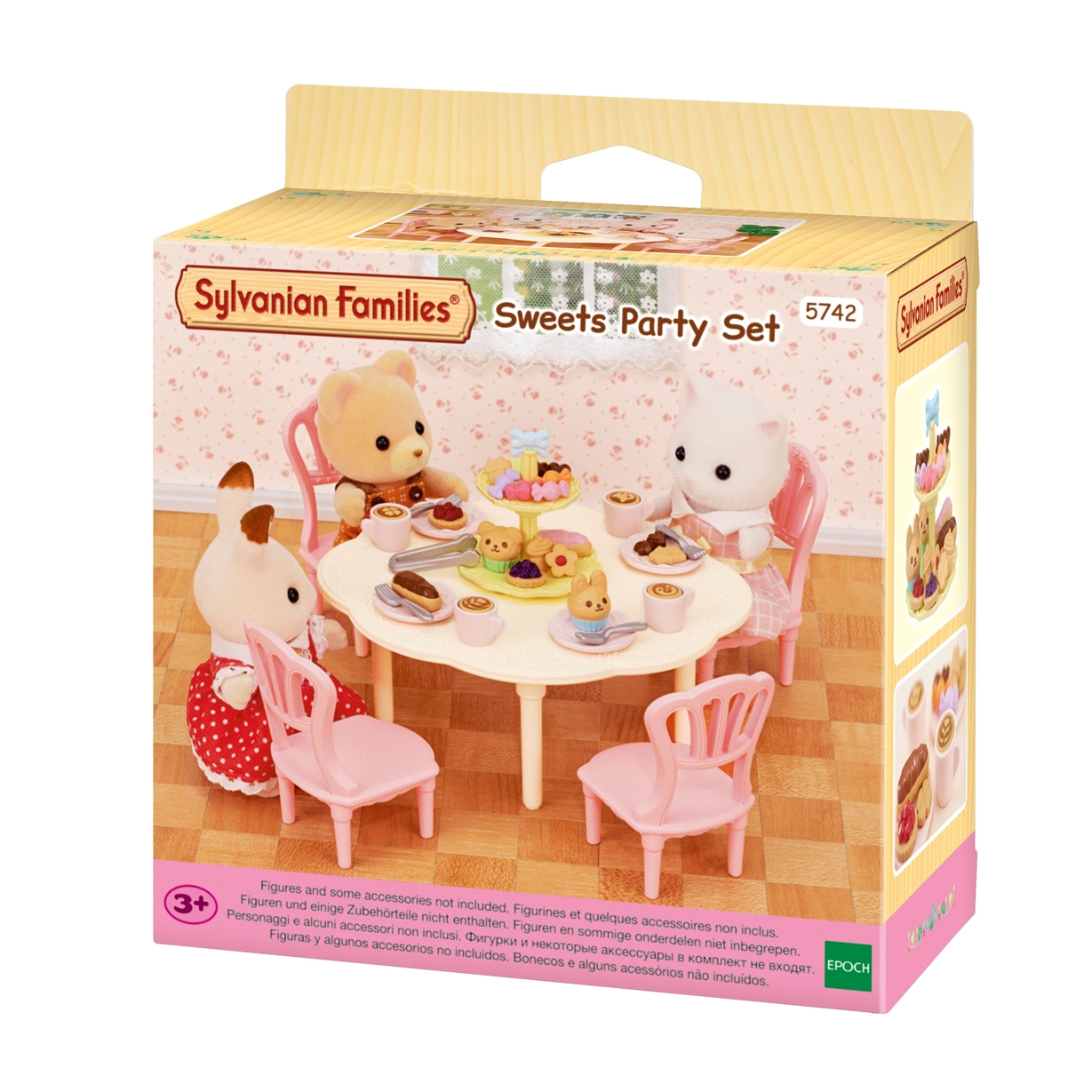 Ігровий набір Sylvanian Families "Стіл зі стільцями та набором для солодкої вечірки" (5742)