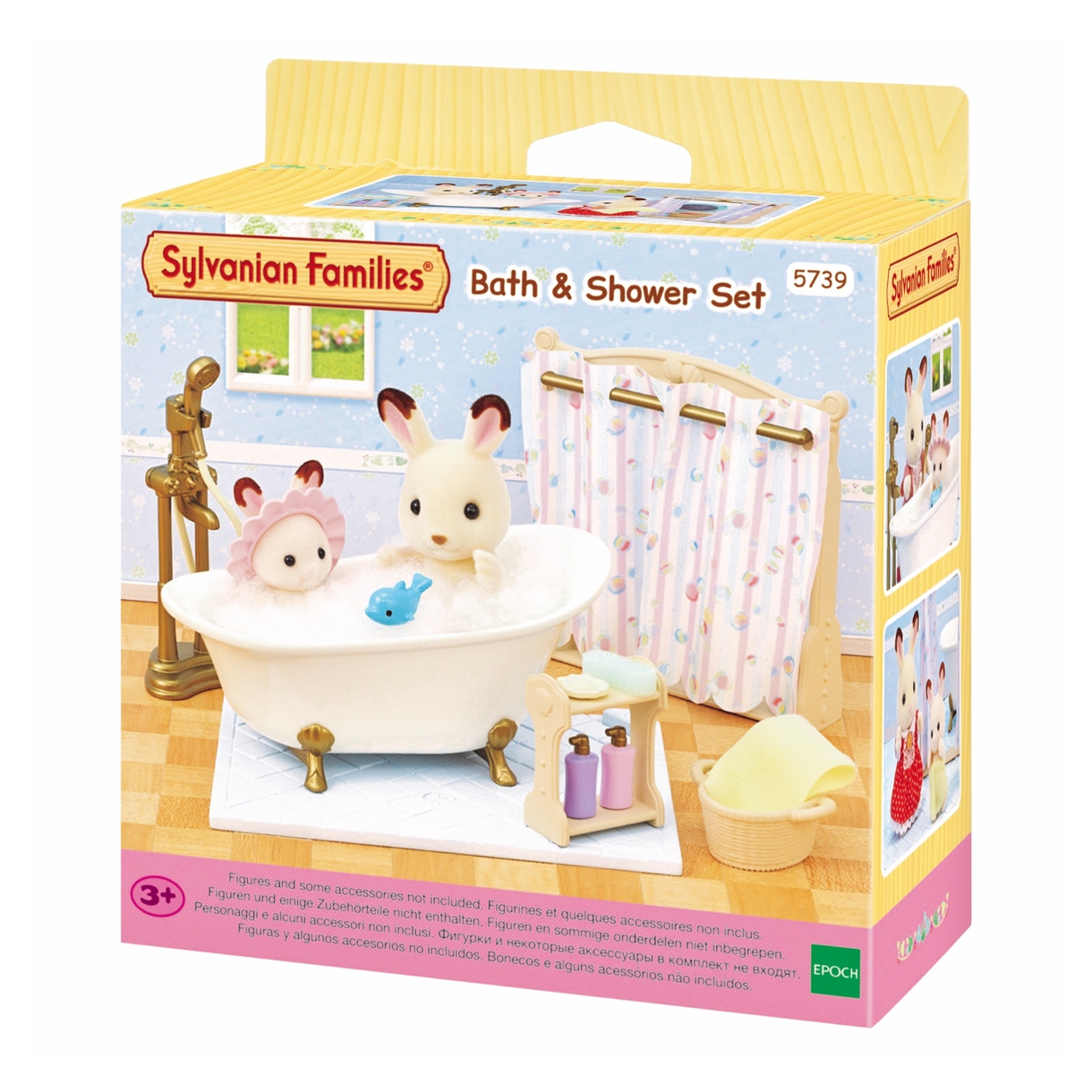 Ігровий набір Sylvanian Families "Ванна кімната зі шторкою для душу" (5739)