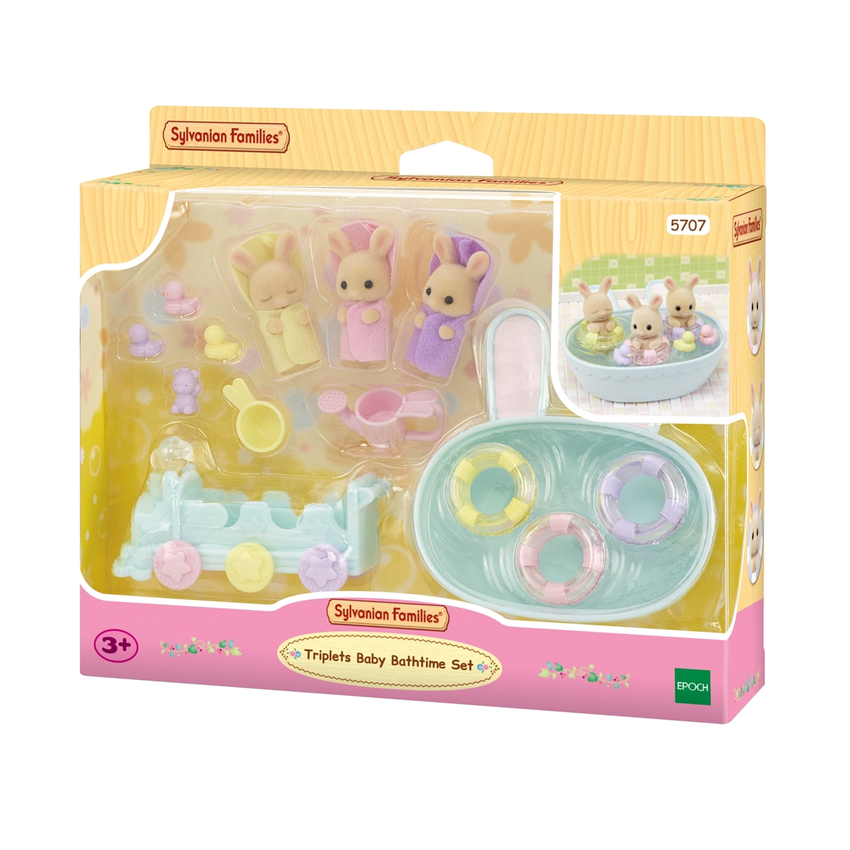 Ігровий набір Sylvanian Families Купання трійні молочних кроленят (5707)