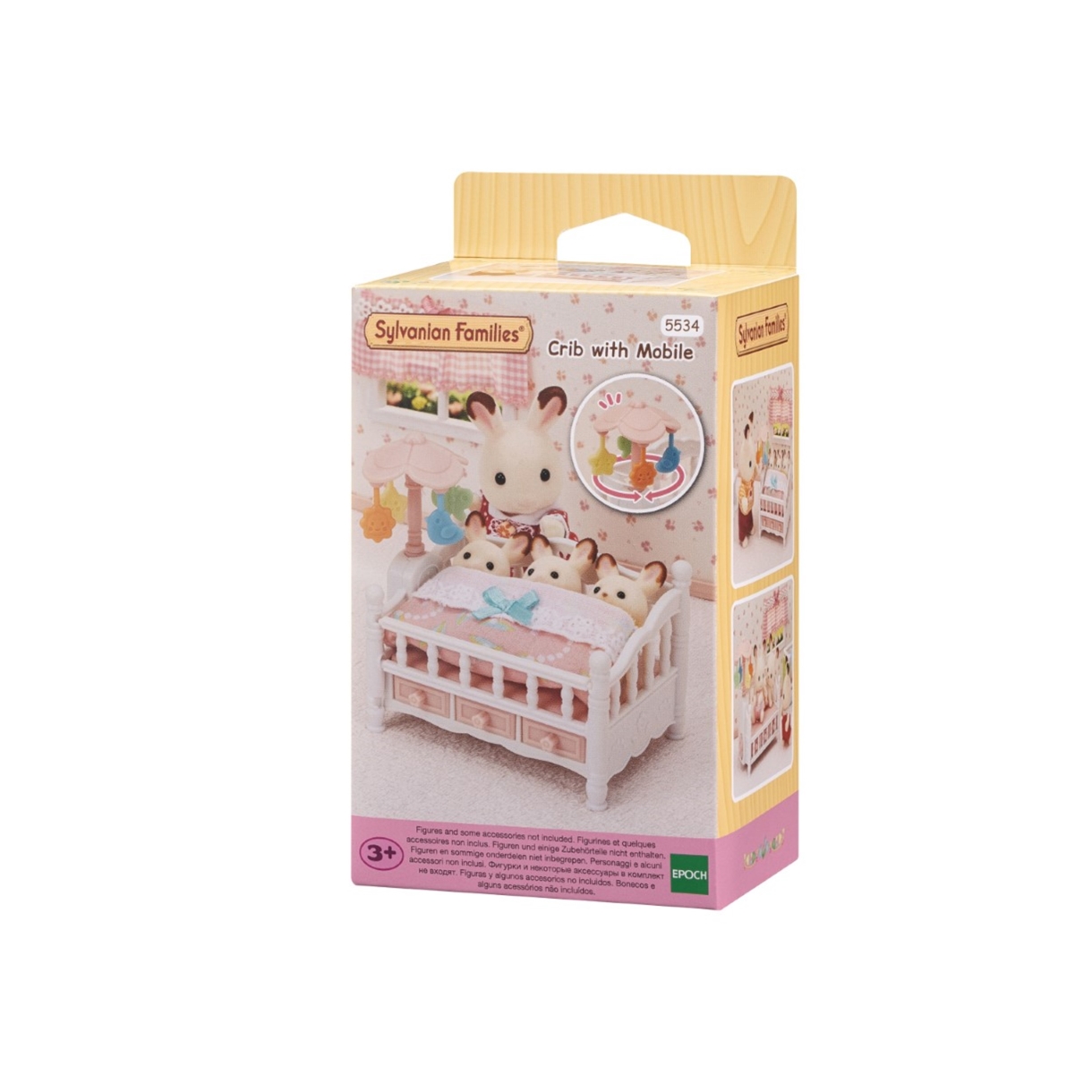 Ігровий набір Sylvanian Families Дитяче ліжечко для трійні з мобілем (5534)