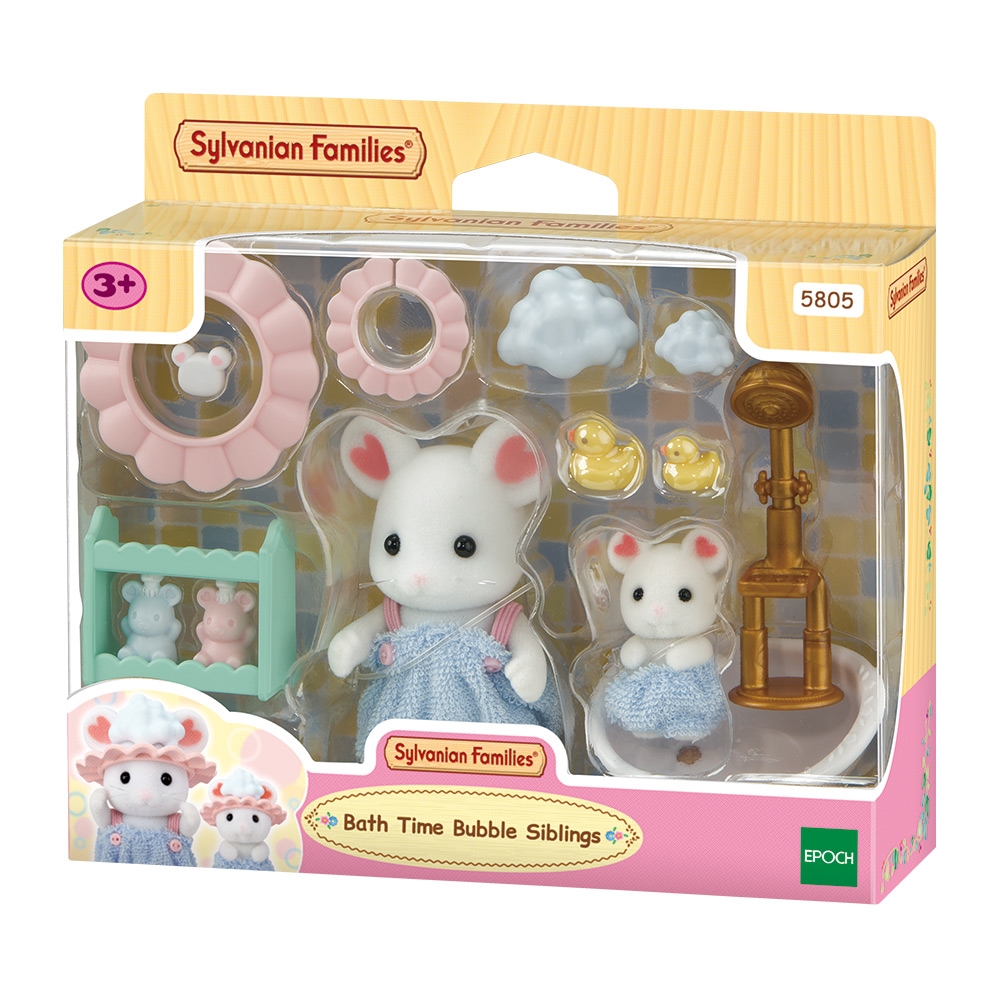 Очікується!!! Ігровий набір Sylvanian Families Мишенята у мильних бульбашках (5805)