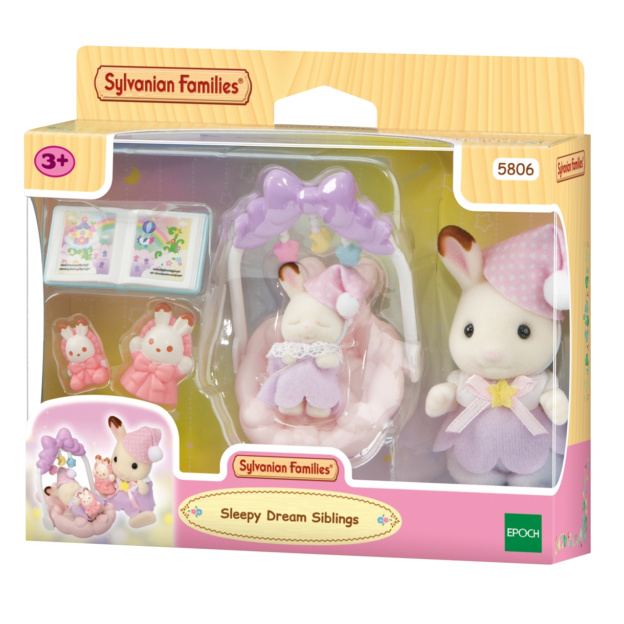 Очікується!!! Ігровий набір Sylvanian Families Шоколадні кроленята з колискою (5806) Артикул 5806