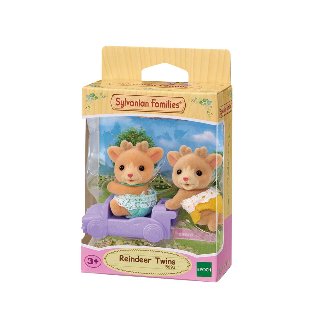 Очікується!!! Ігровий набір Sylvanian Families Північні оленята-двійнята на машинці (5693)