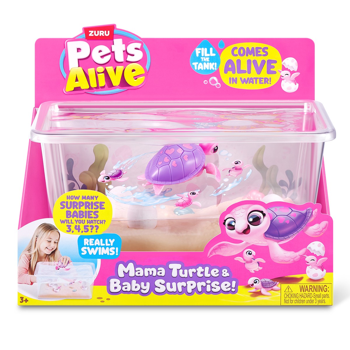 1495грн+15%дисконт Арт.9560 Інтерактивний ігровий набір Pets Alive – Мама черепаха з сюрпризом