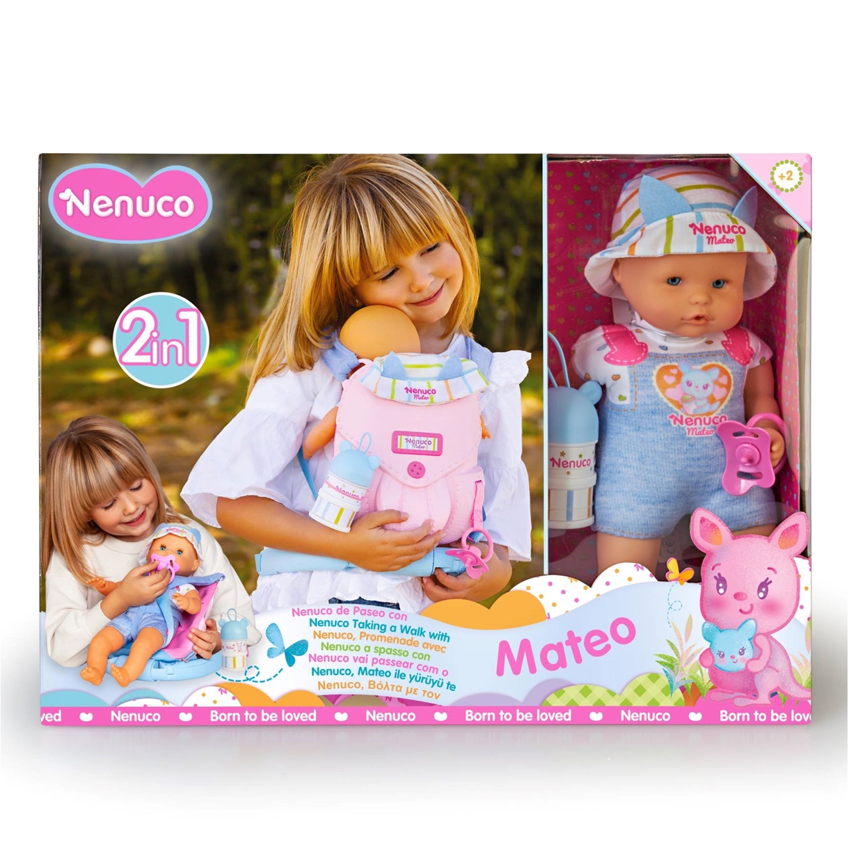 Ненуко Матео з люлькою-переноскою, 35 см (700017206) Артикул 700017206