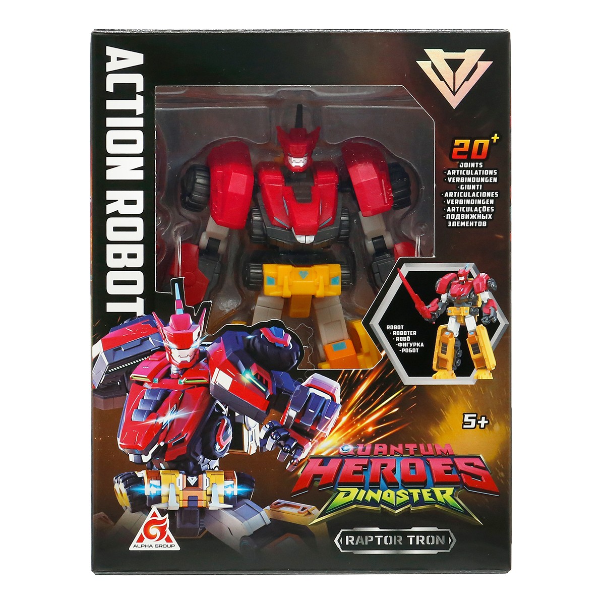 597грн+15% дисконт Арт.EU580872 Фігурка Dinoster - Раптор Трон (12,7 см, з аксес.)