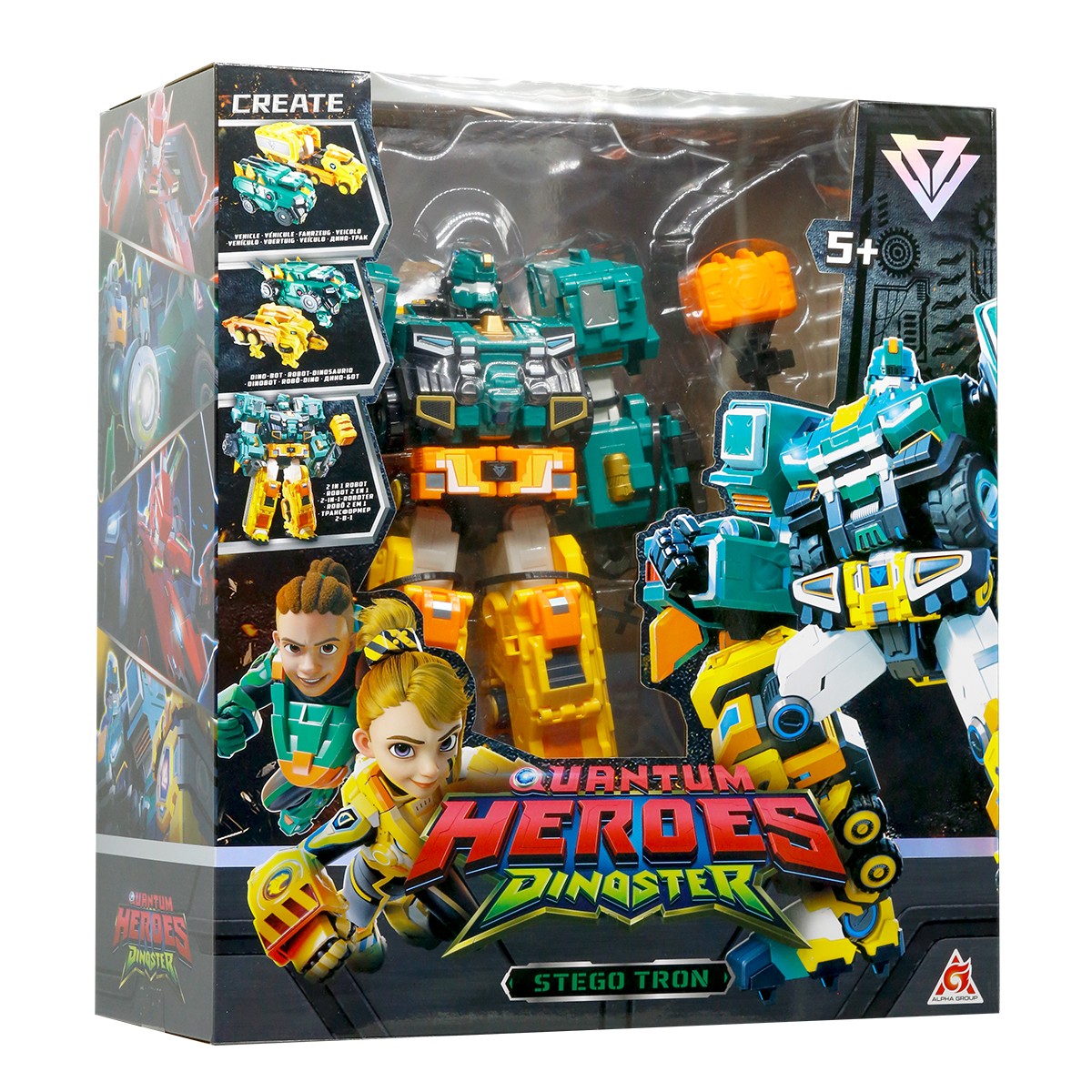 3227грн+15% дисконт Арт.EU580804 Ігровий набір з роботом-трансформером Dinoster - Стего Трон