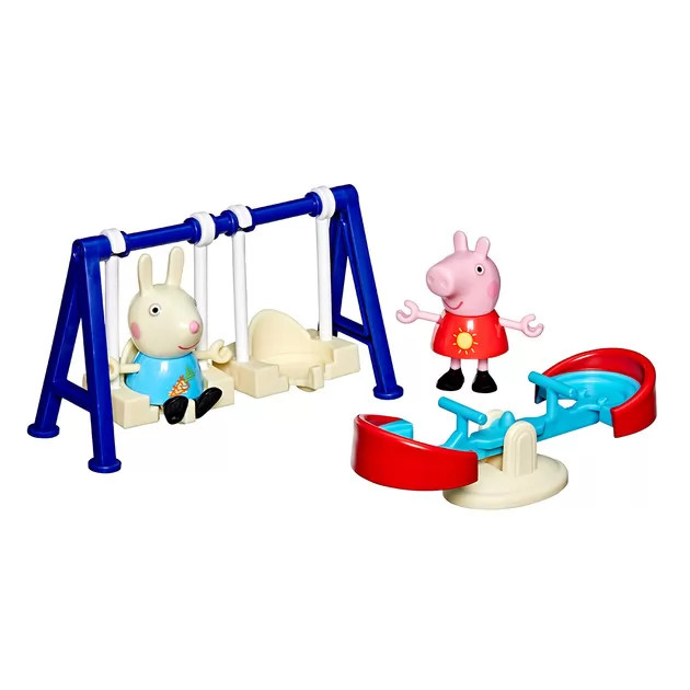 1255грн +15% дисконт Арт.G1857 Ігровий набір Peppa Figurines серії Моменти з Пеппою – Пригоди на гойдалках