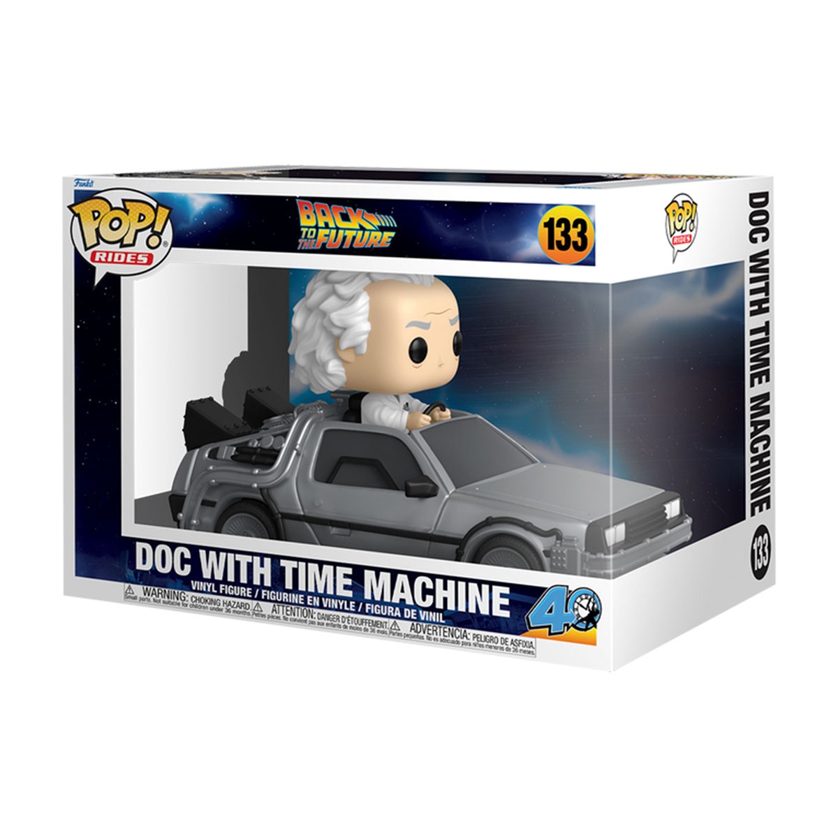 2295грн+15% дисконт Арт.86449 Ігрова фігурка Funko POP! Rides серії Назад у майбутнє - Док у машині часу