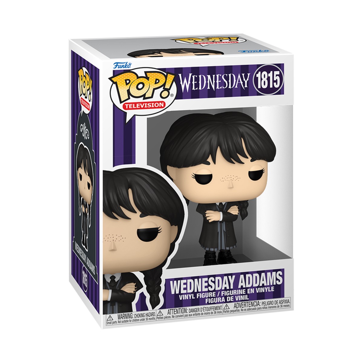 845грн+15% дисконт Арт.86679 Ігрова фігурка Funko POP! серії Венздей - Венздей (чорне пальто)
