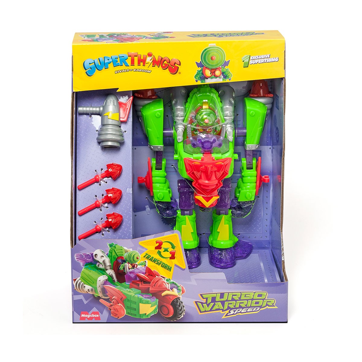 АКЦІЯ 999ГРН +10% дисконт Арт.PSTSP116IN100 Ігровий набір SuperThings - Супербот Трансформер Швидкість