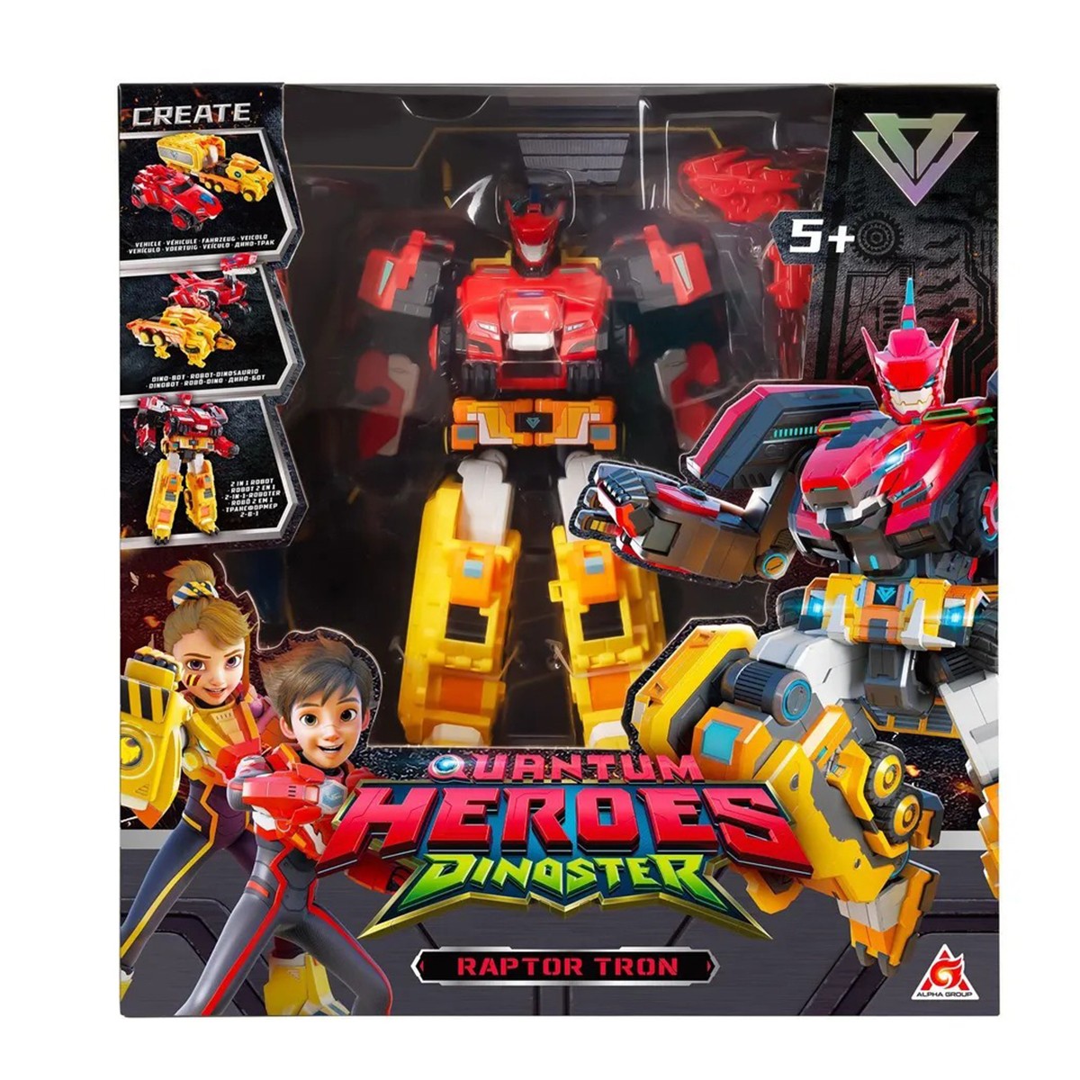 3227грн +15% дисконт Арт.EU580801 Ігровий набір з роботом-трансформером Dinoster – Раптор Трон
