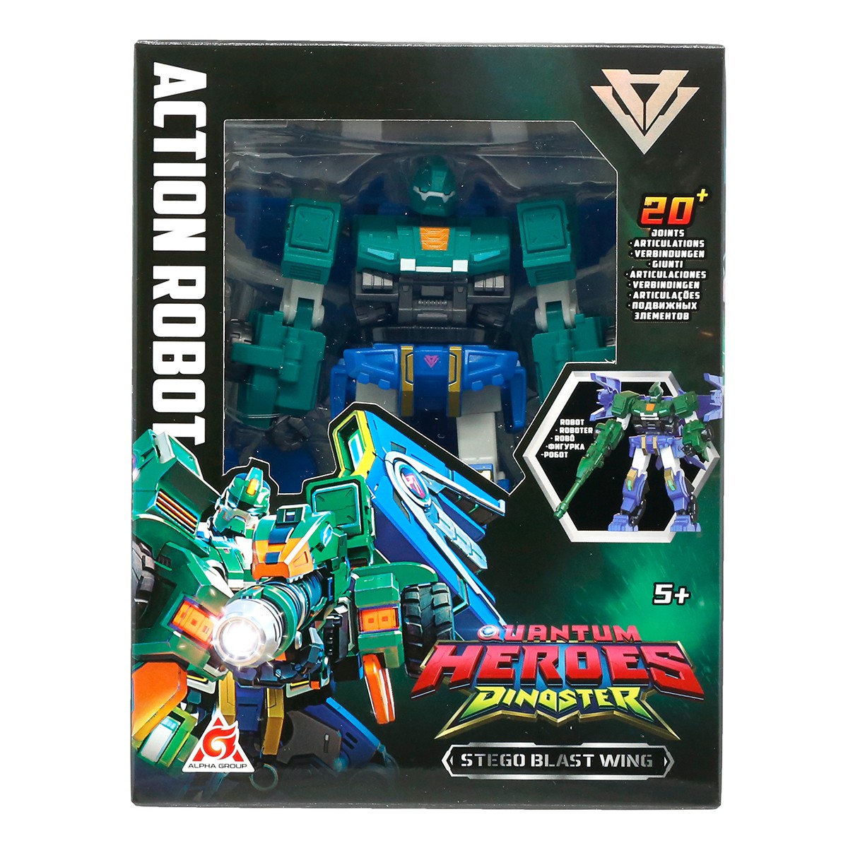 597грн+10% дисконт Арт.EU580874 Фігурка Dinoster - Стего Бласт Вінг (12,7 см, з аксес.)