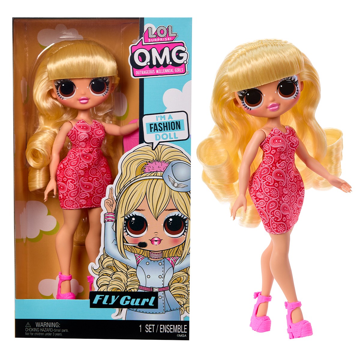 895грн+15% дисконт Арт.989905 Лялька L.O.L. Surprise! серії OPP O.M.G. – Стюардеса