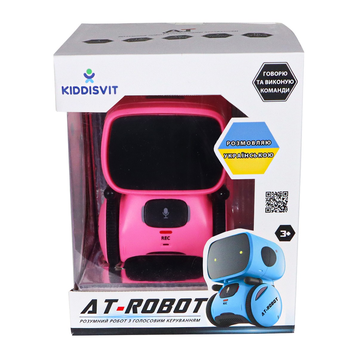 Новинка 1295грн+15% дисконт Арт.AT001-04-UKRІнтеракт. робот з голосовим керуванням - AT-Rоbot (рожев., укр.)