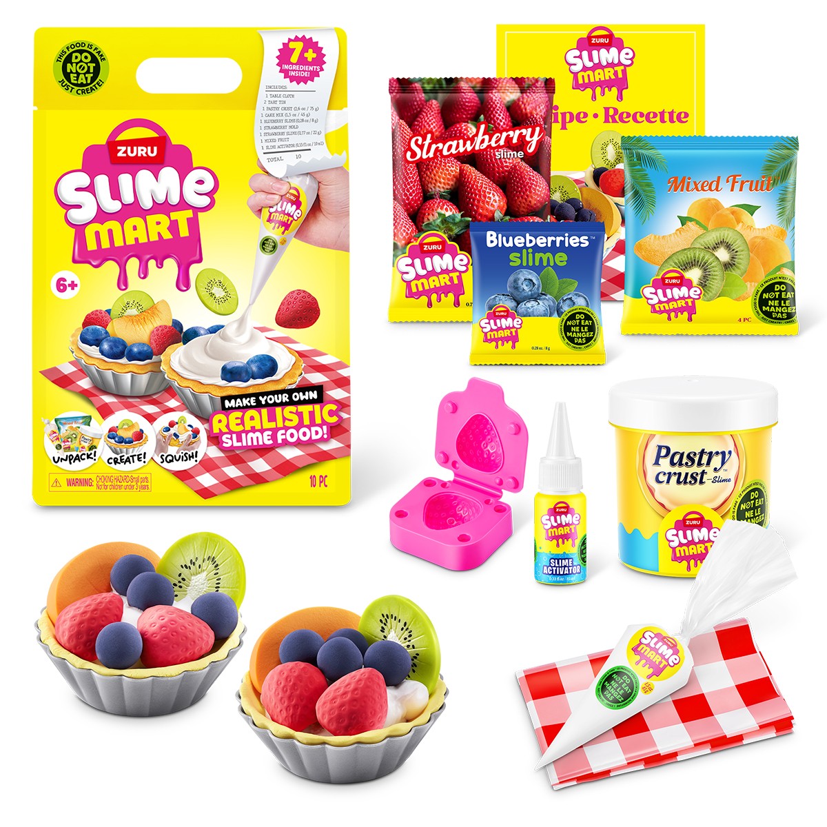 657грн+10% дисконт Арт.15901E Ігровий набір зі слаймами Slime Mart серії Shopping Bag – Фруктовий тарт