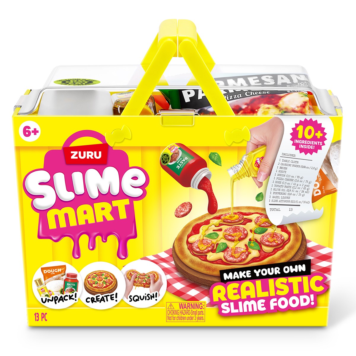 1297гре+15% дисконт Арт.15905B Ігровий набір зі слаймами Slime Mart серії Shopping Basket – Піца