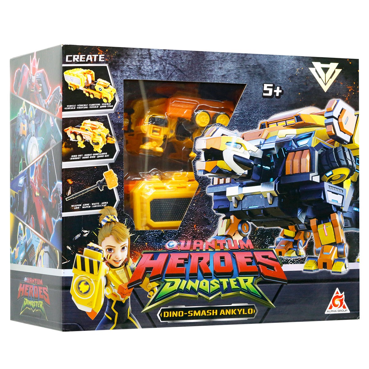 1697грн+15%дисконт Арт.EU580806 Динозавр-трансформер Dinoster - Мега Дино-Смеш Анкіло