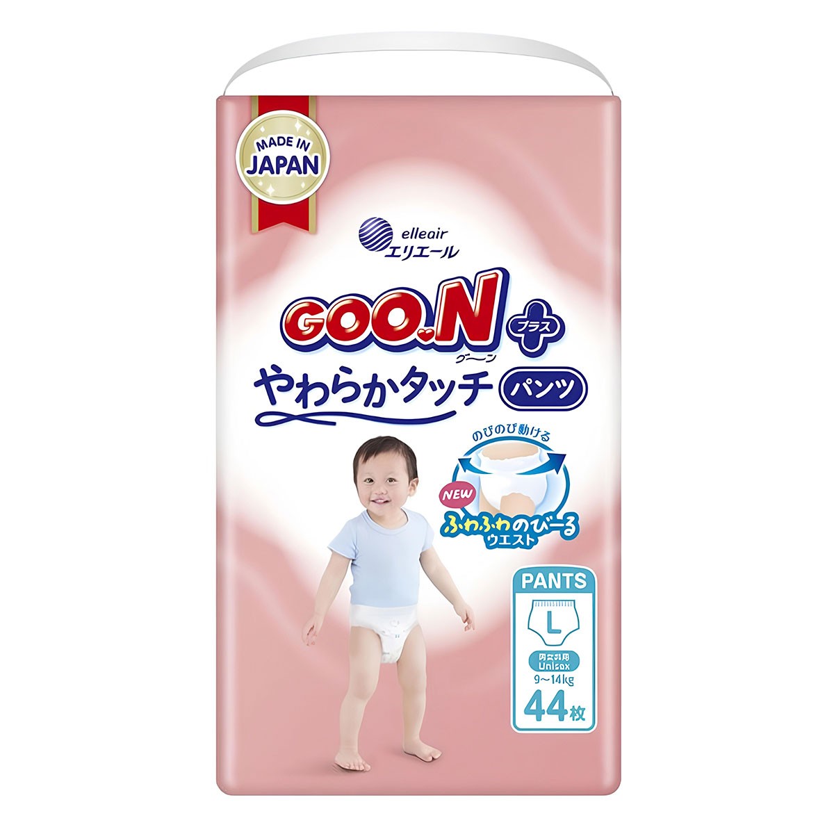 Акція 1099грн Арт.21001511 Трусики-підгузки Goo.N Plus для дітей (розмір 4(L), 9-14 кг, 44 шт.)