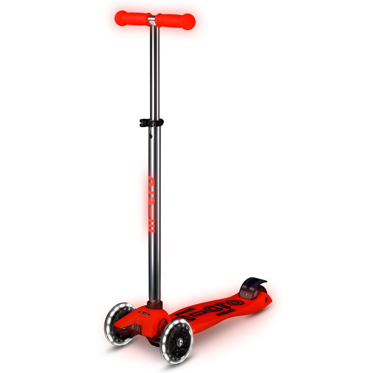 New! 5795грн+15% дисконт Арт.MMD368 Самокат Micro серії Maxi Deluxe Glow LED – Червона аура