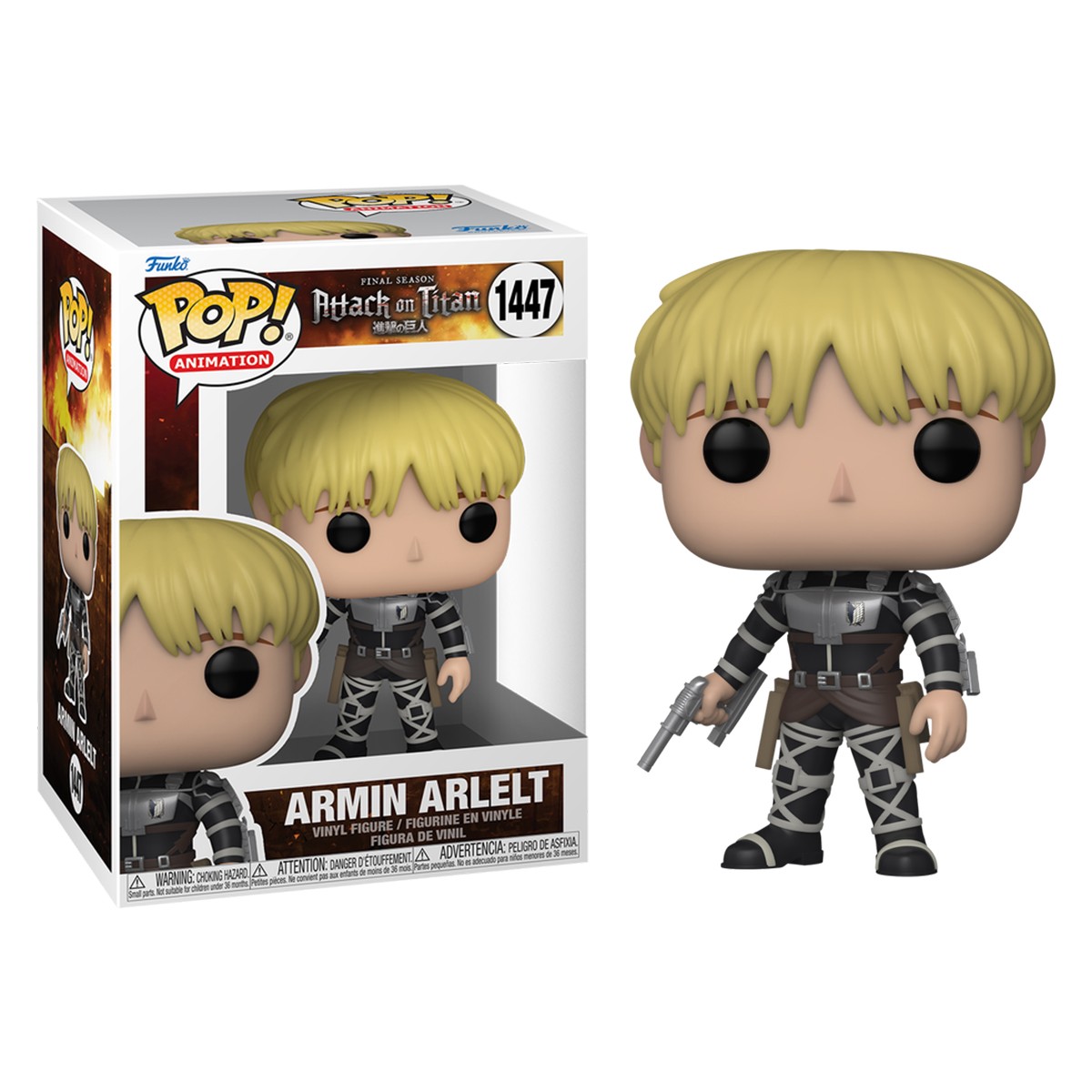 845грн+15% дисконт Арт.67928 Ігрова фігурка Funko POP! - Армін Арлерт (w/Chase)
