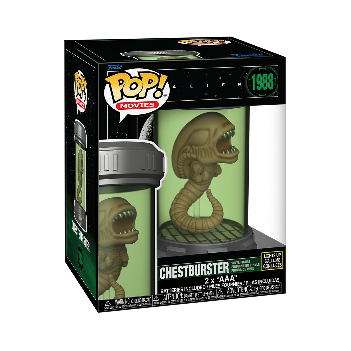 1345грн+15% дисконт Арт.90318F Новинка Ігрова фігурка Funko POP! серії Чужий S2 - Ксеноморф у капсулі (світло)