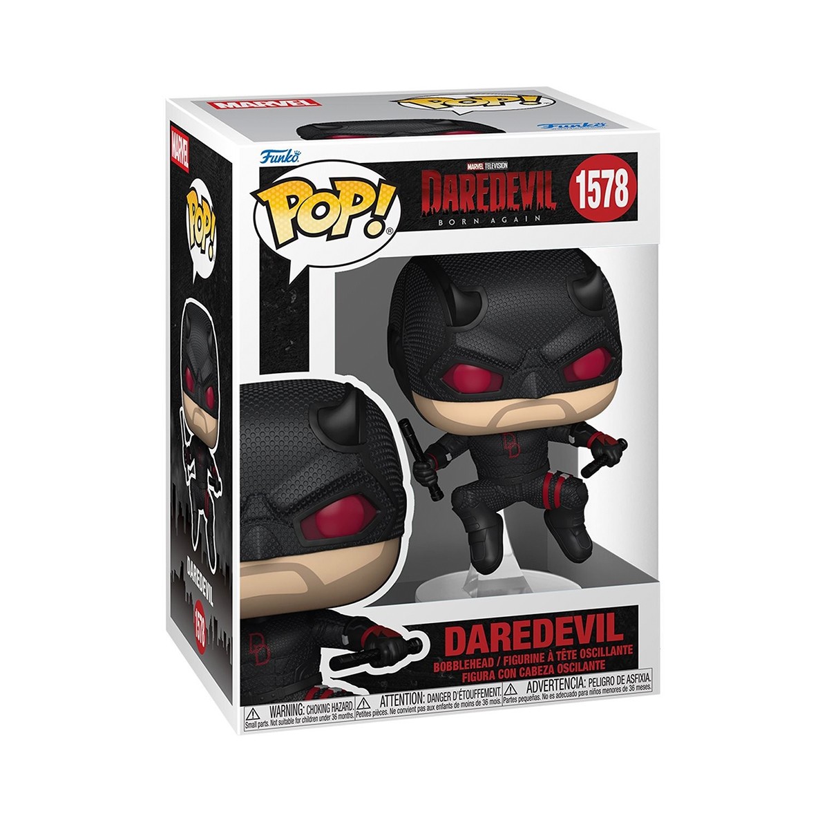945грн+15% дисконт Арт.91849 Ігрова фігурка Funko POP! серії Шибайголова: Народжений наново - Шибайголова (чорний костюм)