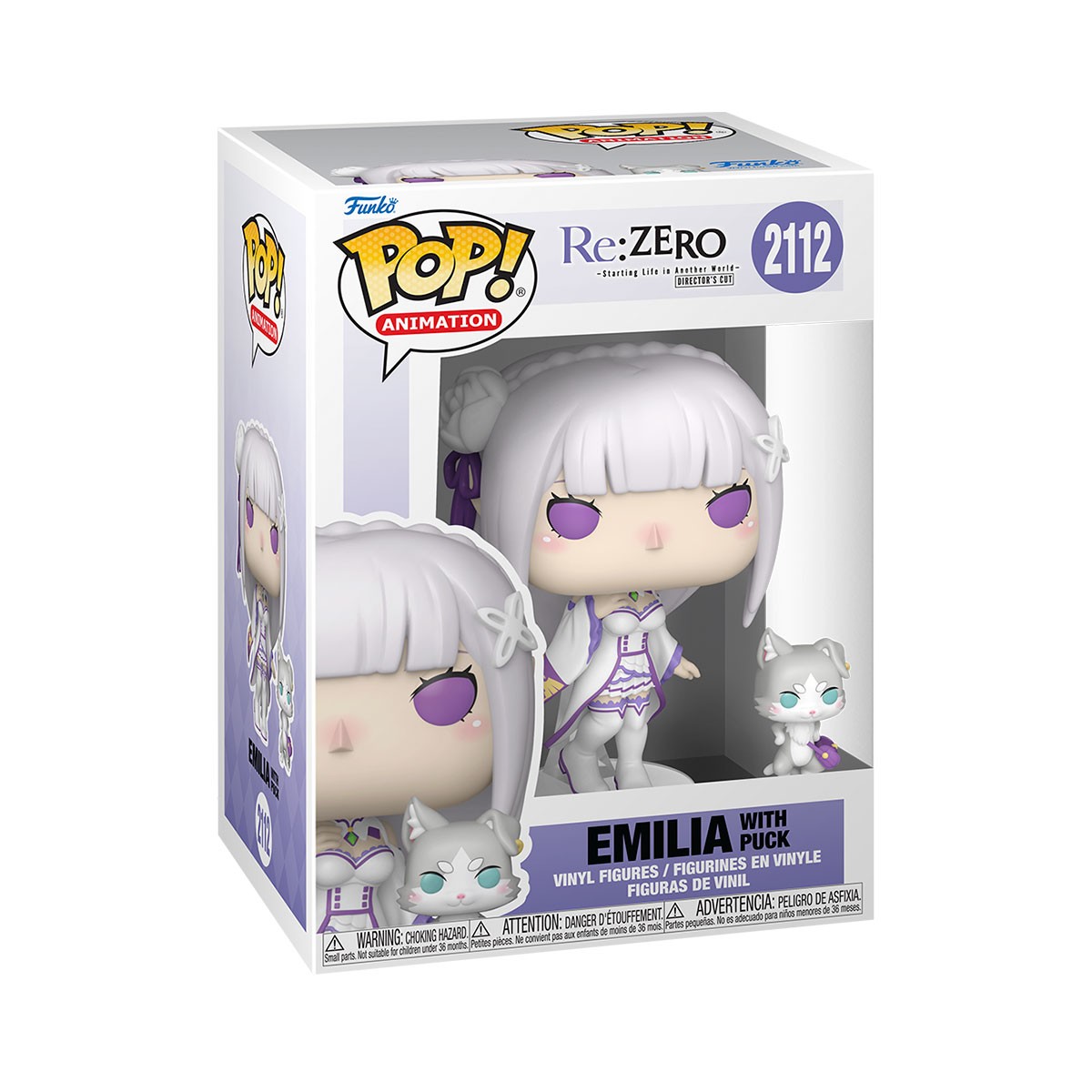 945грн +15% дисконт Арт.86515 Набір ігрових фігурок Funko POP! серії Re:ZERO - Емілія з Паком