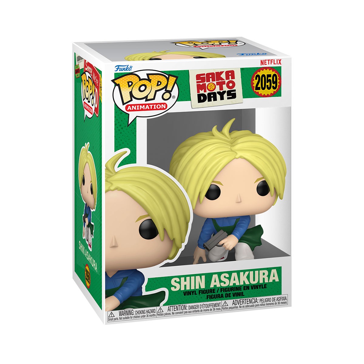 945грн+15% дисконт Арт.86689 Ігрова фігурка Funko POP! серії Дні Сакамото - Шін Асакура