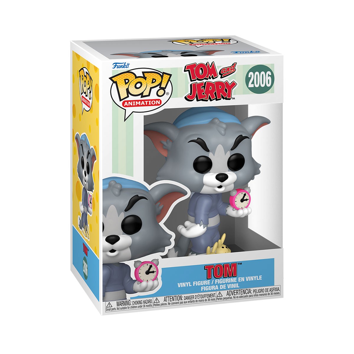 945грн+15% дисконт Арт.86282 Ігрова фігурка Funko POP! серії Том і Джеррі S4 - Том з будильником