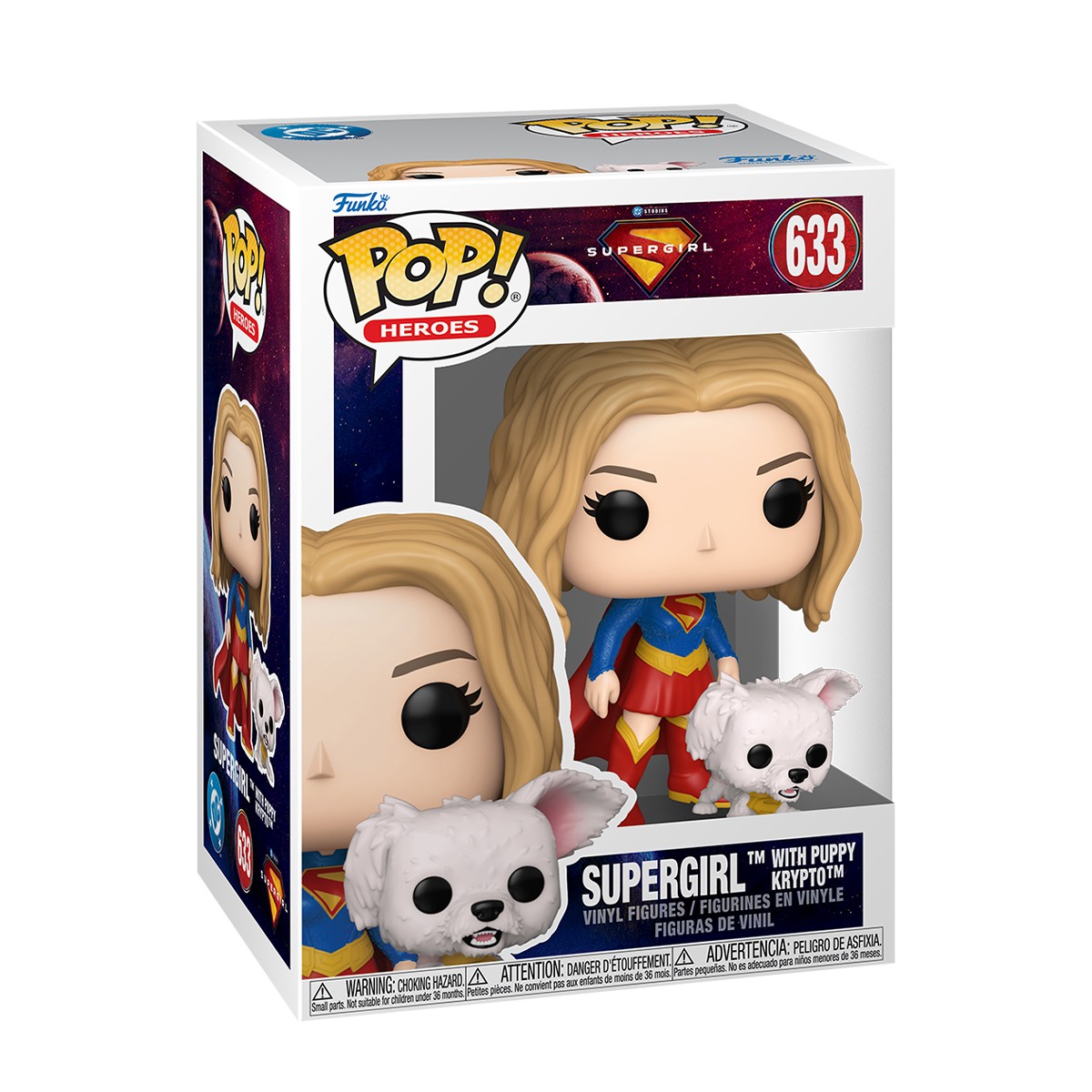 945грн+15% дисконт Арт.90801 Набір ігрових фігурок Funko POP! серії Суперґьорл - Суперґьорл і Крипто Суперпес