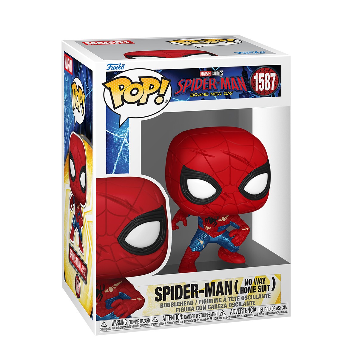 945грн+15% дисконт Арт.83964 Ігрова фігурка Funko POP! серії Людина-павук: Абсолютно новий день - Людина-павук (після битви)