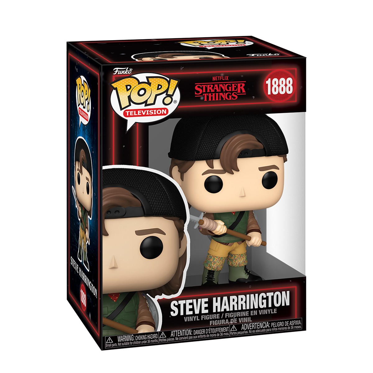 945грн+15% дисконт Арт.94354 Ігрова фігурка Funko POP! серії Дивні дива S5 - Стів зі списом