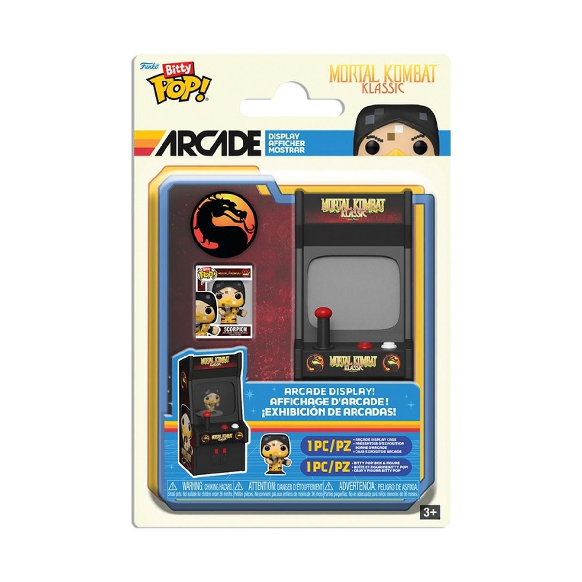 595грн+10% дисконт Арт.91394 Ігровий набір Bitty POP! Arcade серії Mortal Combat - Скорпіон
