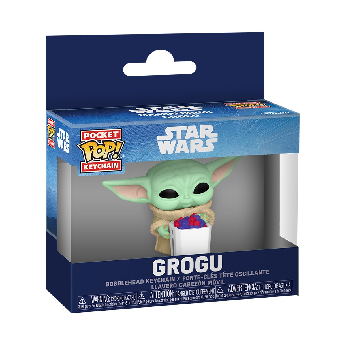 445грн+10% дисконт Арт. 90454 Ігрова фігурка на кліпсі Funko POP! серії Мандалорець і Ґроґу - Ґроґу з попкорном