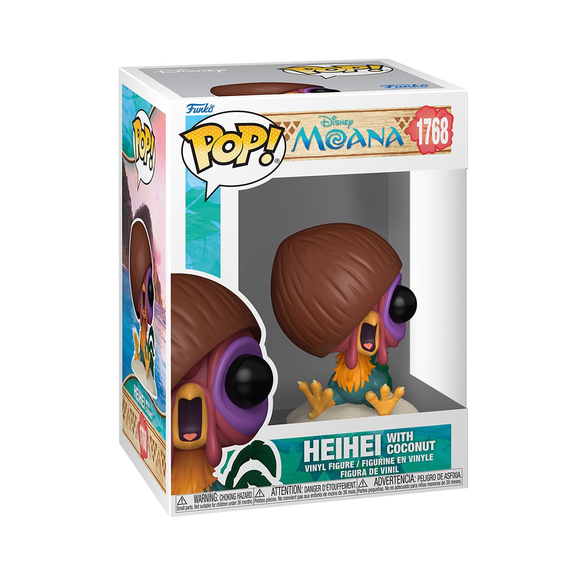 945грн+15% дисконт Арт.94412 Ігрова фігурка Funko POP! серії Ваяна S3 - Ай-Ай з кокосом
