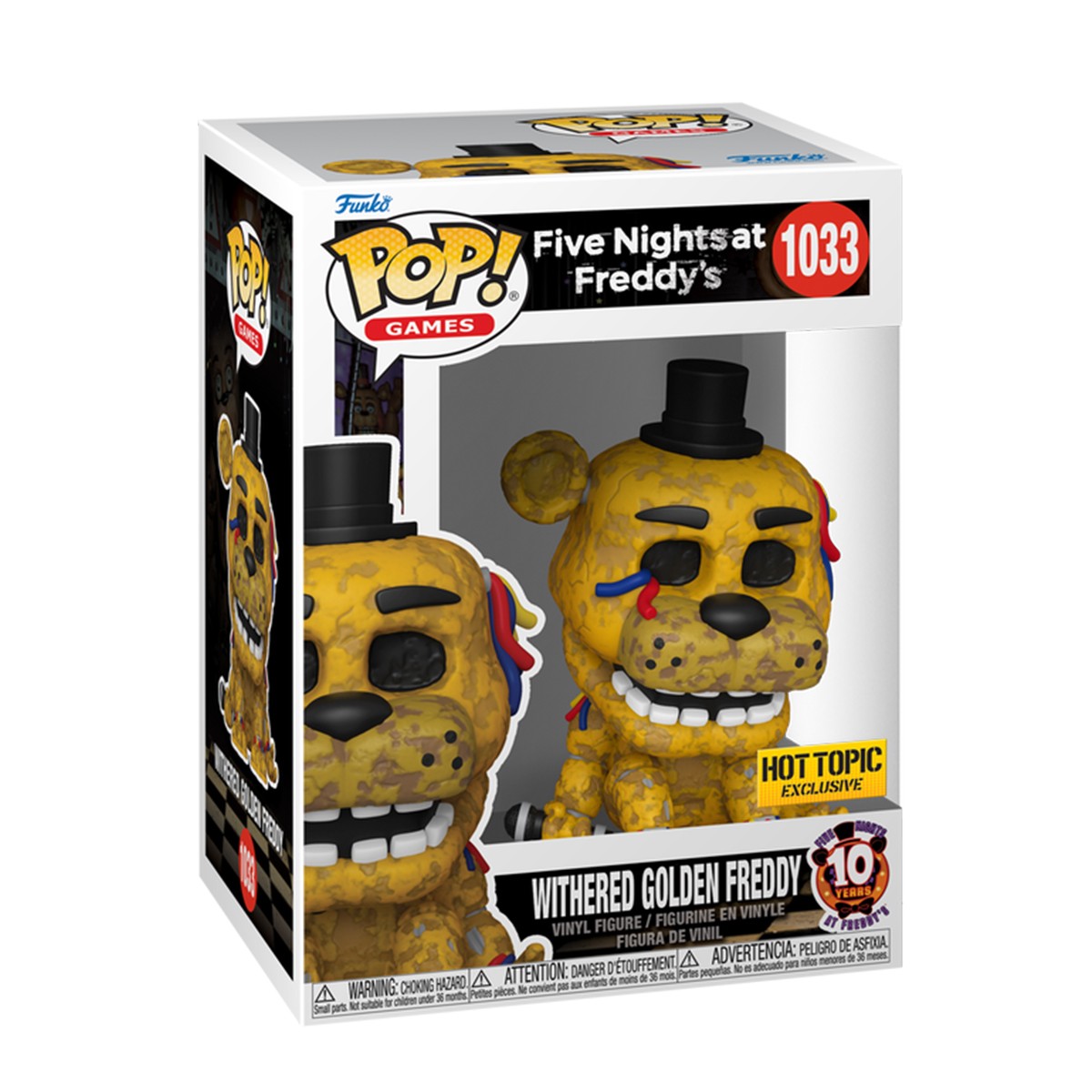 945грн+15% дисконт Арт.83091 Ігрова фігурка Funko POP! - Поламаний золотий Фредді