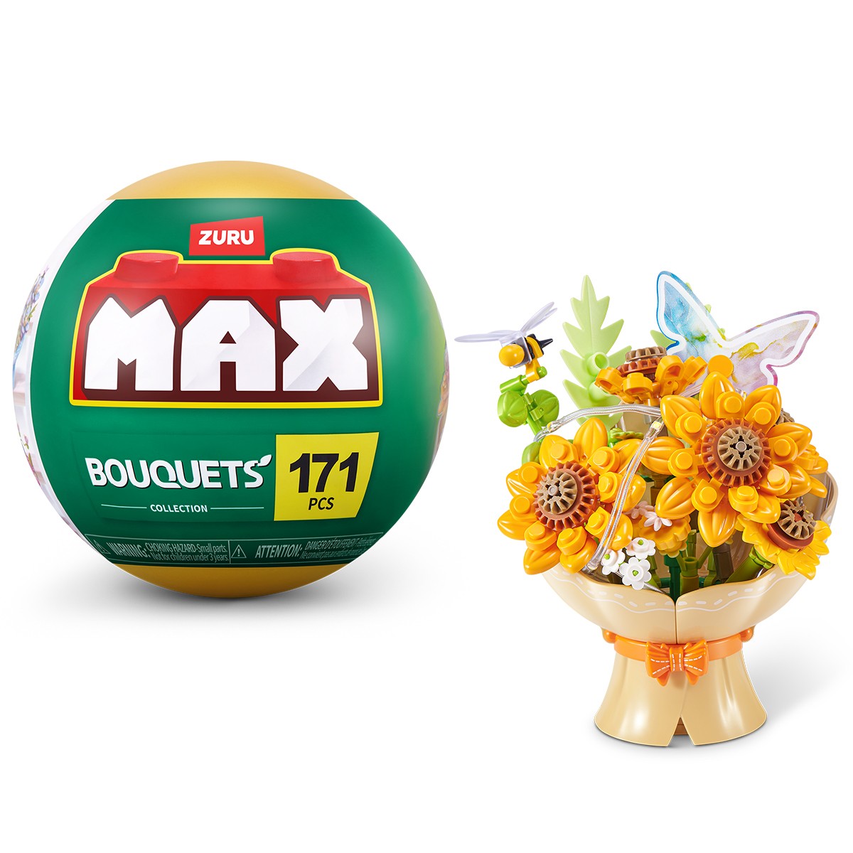 845грн+15% дисконт Арт.83248DGQ8 Конструктор в капсулі Max серії Bouquets S1 – Букет соняшників (світло)