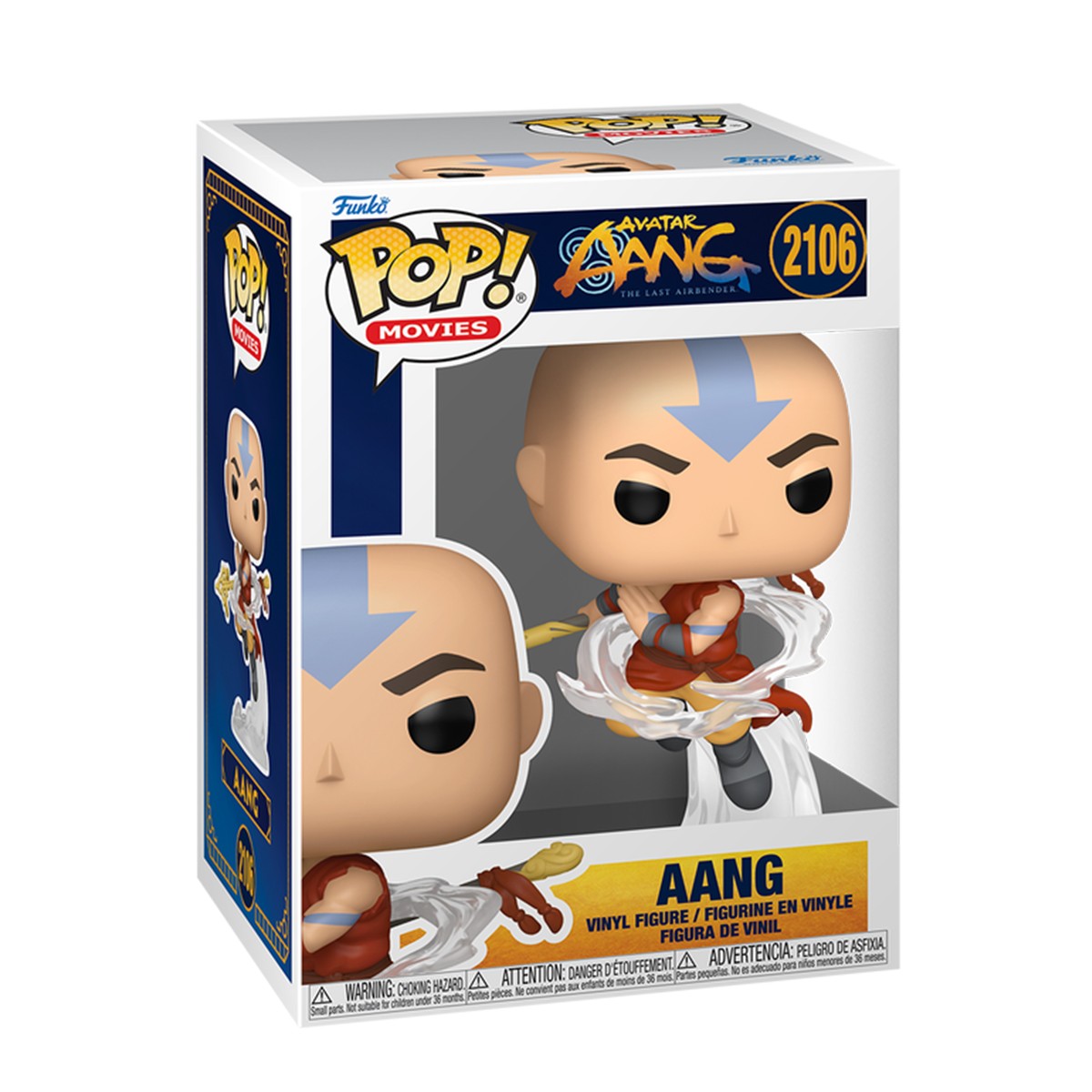 945грн+15% дисконт Арт.90250 Ігрова фігурка Funko POP! серії Аватар: Останній захисник - Аанґ