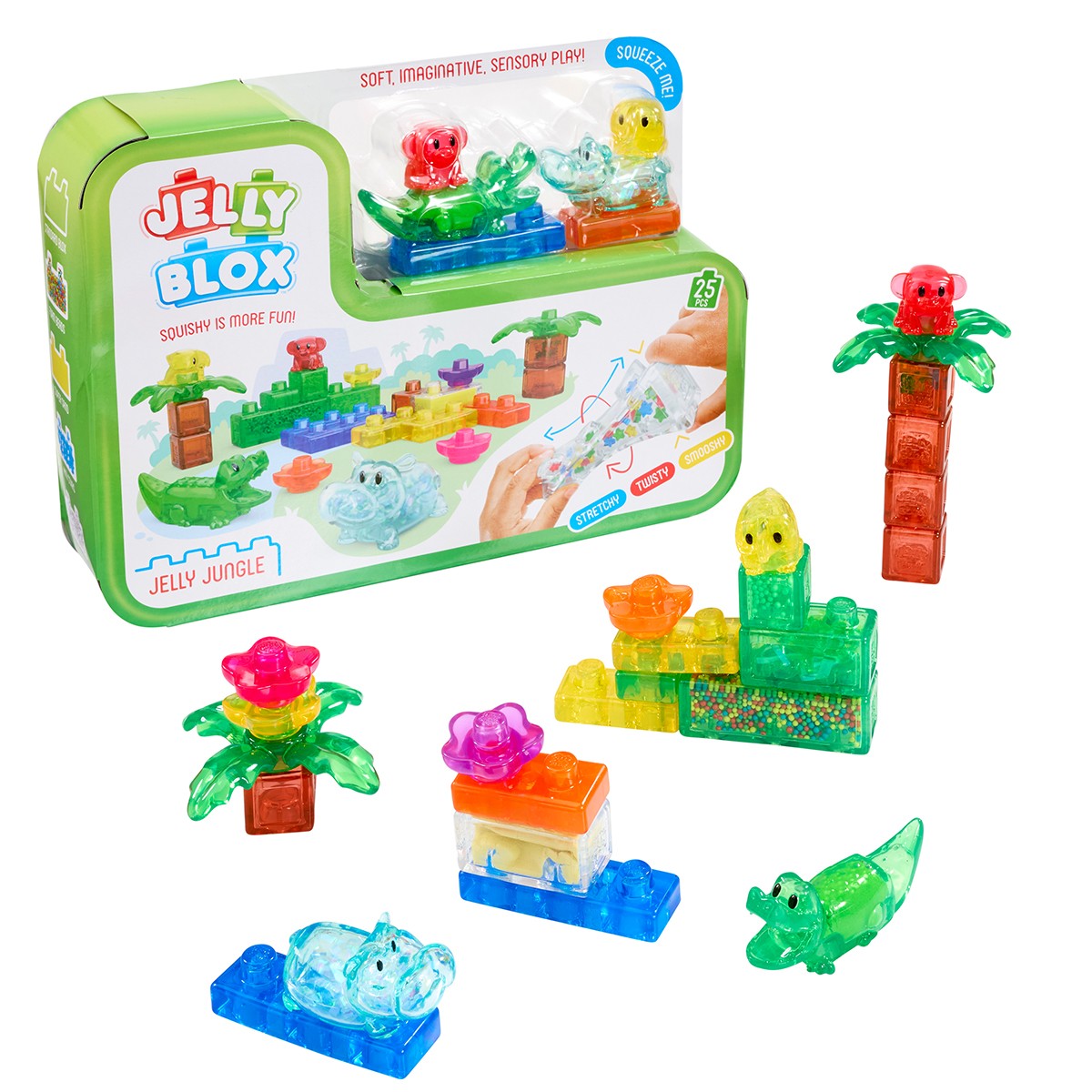 2197грн+15% дисконт Арт.937532Сенсорний конструктор Jelly Blox - Джунглі